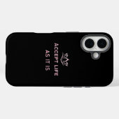 ありのままの人生を受け入れるミニマルケース Case-Mate iPhoneケース (裏面 (横))