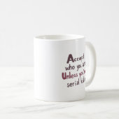 ありのままの自分を受け入れて コーヒーマグカップ (正面右)