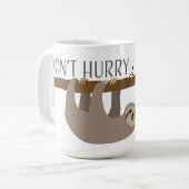 あります幸せが急がせないで下さい コーヒーマグカップ (正面左)