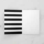 あります私の新婦付添人の招待状カードが縞で飾ります 招待状 (内部)