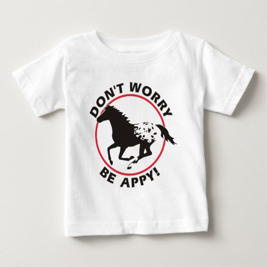 ありますAppyが心配しないで下さい ベビーTシャツ (正面)