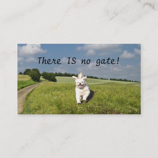 "ありませんゲートが!" 名刺のテンプレート 名刺 (正面)