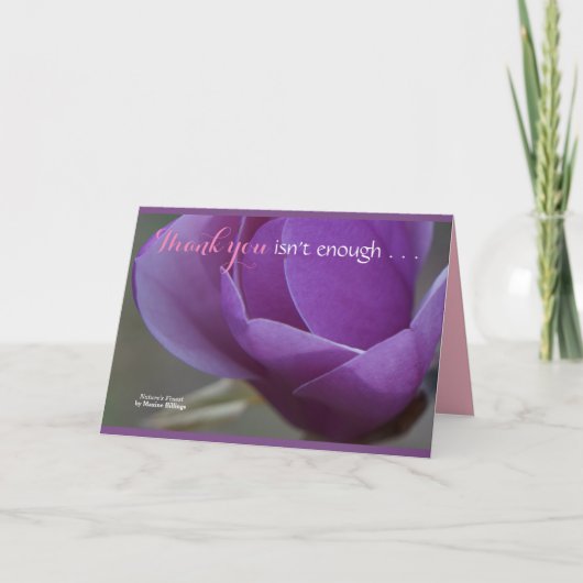 "ありません十分な"挨拶状がありがとう サンキューカード (正面)