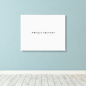 ありもせぬ平易な文字 キャンバスプリント (インサイチュ (ウッドフロア))