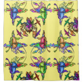 あり得ないロブスター シャワーカーテン (正面)