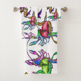 あり得ないロブスター バスタオルセット