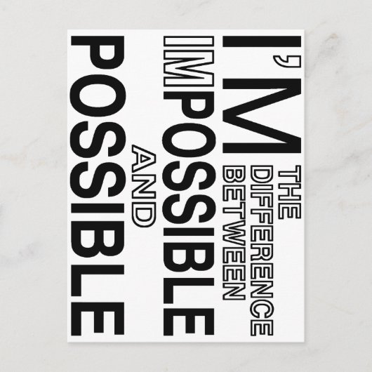 あり得ない ポストカード (正面)