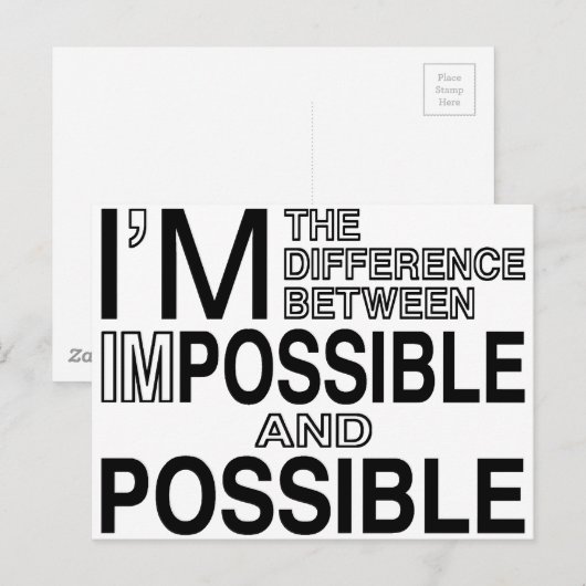 あり得ない ポストカード (正面/裏面)