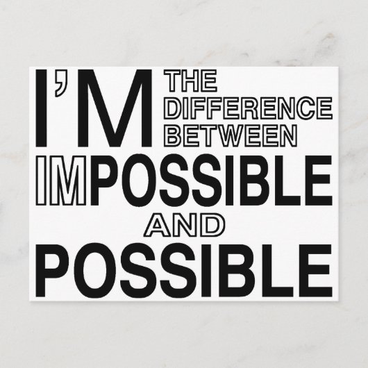 あり得ない ポストカード (正面)