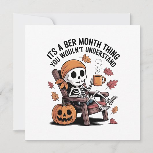 あるある、11月は特別な月 あなたにはわからない シーズンカード (正面)