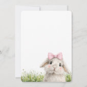 あるうさぎのファーストバースデー 招待状 (裏面)