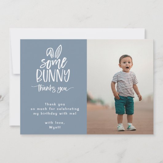 あるうさぎの写真 サンキューカード (正面)