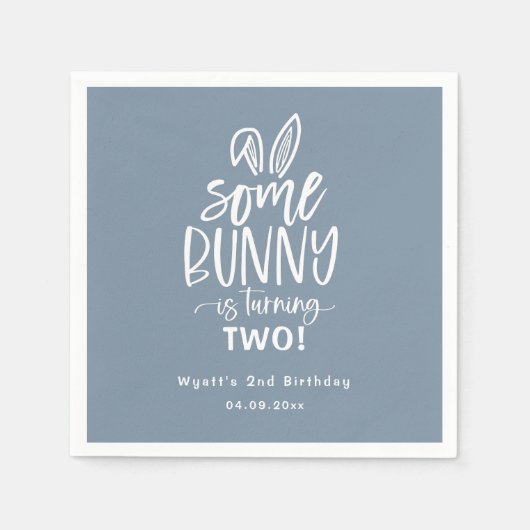 あるうさぎの誕生日パーティー ナプキン スタンダードカクテルナプキン (正面)