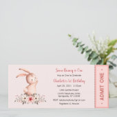 あるうさぎの1歳の誕生日の招待状, うさぎの1歳の誕生日パーティー, 1歳 招待状 (スタンド正面)