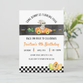 あるうさぎは4歳になるよ、イースターうさぎ競争 招待状 (スタンド正面)