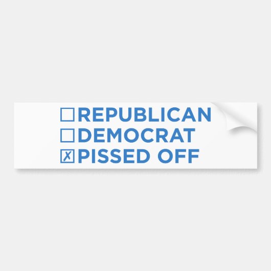 あること誇りを持ったおよびアメリカ人 バンパーステッカー (正面)