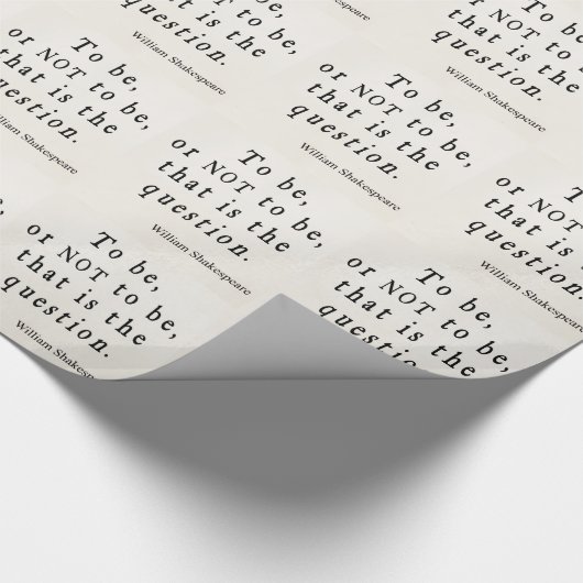 あるためまたはないためことが質問シェークスピアの引用文 ラッピングペーパー (角)
