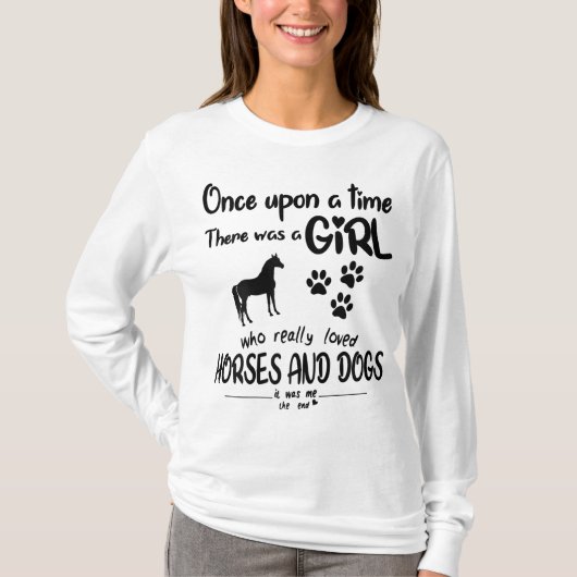 あるとき、馬を愛する女の子がいた Tシャツ (正面)