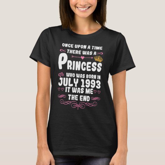 あるとき、1993年7月Bにお姫様がいた Tシャツ (正面)