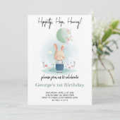 あるウサギが1歳になる 誕生日ボーイ 招待状 (スタンド正面)