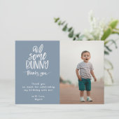 あるウサギの写真 サンキューカード (スタンド正面)