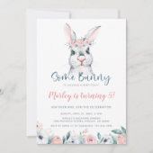 あるウサギの誕生日パーティー、何歳でも大歓迎 招待状 (正面)