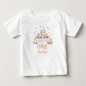 あるウサギの1歳の誕生日 ベビーTシャツ (正面)