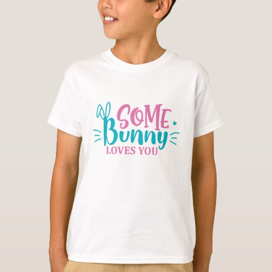 あるウサギはあなたが好き - イースター Tシャツ (正面)