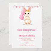 あるウサギは招待状1枚、あるウサギはターンイン 招待状 (正面/裏面)