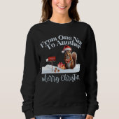 あるナットから別のナットへのクリスマスリス スウェットシャツ (正面)