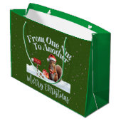 あるナットから別のナットへのクリスマスリス ラージペーパーバッグ (裏面アングル)