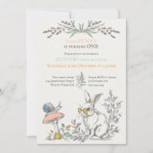 あるバニーがワンコテージコアの誕生日を回している 招待状 (正面)