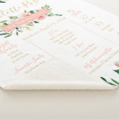 あるバニーが一つの誕生日マイルストーンのチャートを回している シェルパブランケット (3/4)