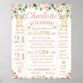 あるバニーが一つの誕生日マイルストーンを回している ポスター (正面)