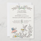 あるバニーが一国の素朴な森を回している 招待状 (正面)