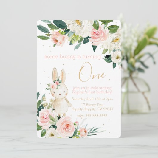 あるバニーが最初の誕生日を回している 招待状 (スタンド正面)