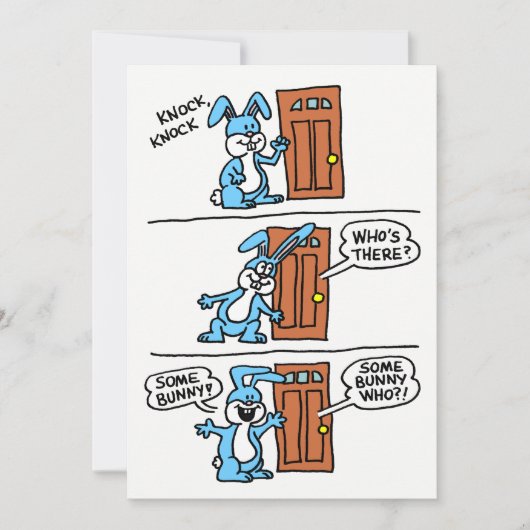 あるバニーが誕生日パーティーの招待状 招待状 (正面)