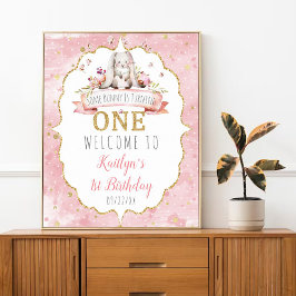 あるバニーが1歳の誕生日を歓迎 ポスター