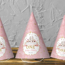 あるバニーが1歳の誕生日を迎える パーティーハット