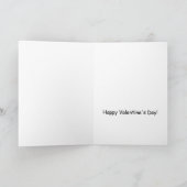 あるバニーはバレンタインデーのウサギ、あなたを愛している カード (内部)