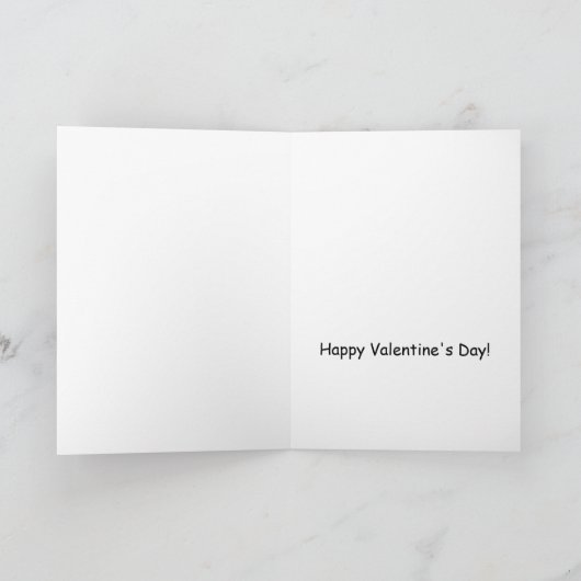 あるバニーはバレンタインデーのウサギ、あなたを愛している カード (内部)