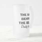 あるパパのための腹ビールのジョッキの後ろの人 フロストグラスビールジョッキ (正面右)