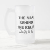 あるパパのための腹ビールのジョッキの後ろの人 フロストグラスビールジョッキ (左)