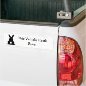 あるパンを強く引いて下さい! バンパーステッカー (トラック上)