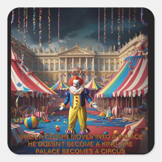 あるピエロが宮殿に入ると… スクエアシール (正面)