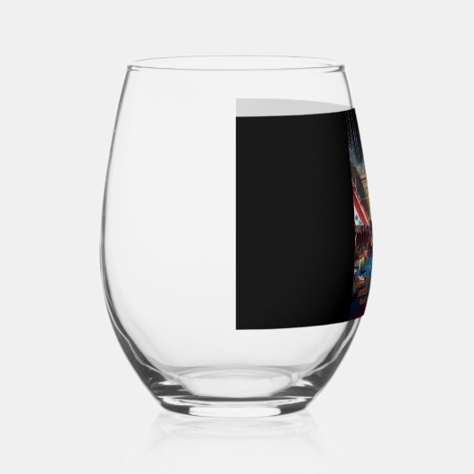 あるピエロが宮殿に入ると… ステムなしワイングラス (左)