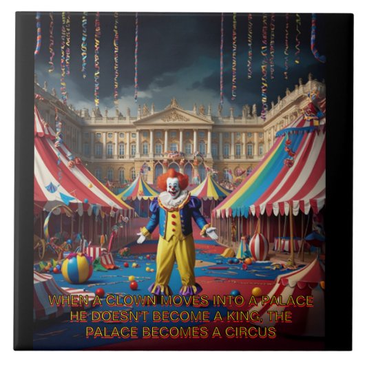 あるピエロが宮殿に入ると… タイル (正面)