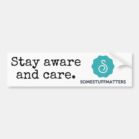 ある人々は問題を詰めます: バンパーステッカー (正面)