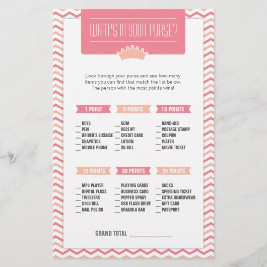 ある何があなたの財布のゲームに小さいプリンセス 便箋 (正面)