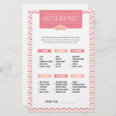 ある何があなたの財布のゲームに小さいプリンセス 便箋 (正面/裏面)